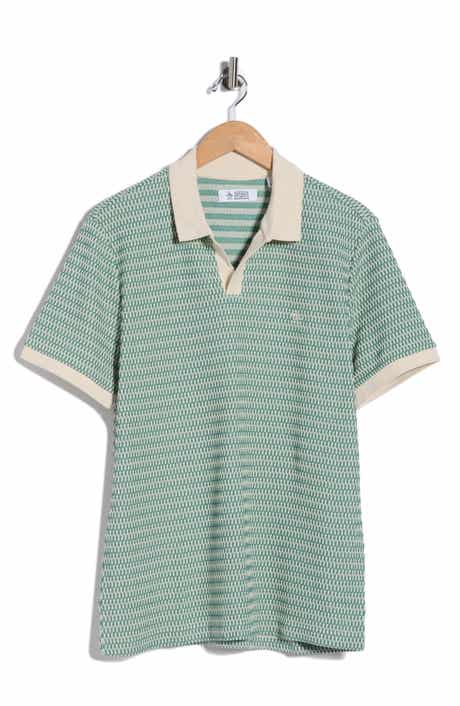 Original Penguin Crochet Stitch Johnny Collar Polo