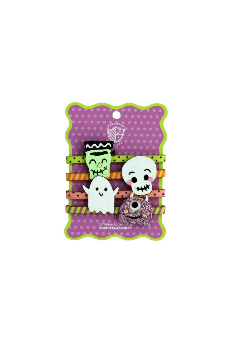 Monster Mash Monster Crew Embellished Halloween Hair Tie Set, Main, color, Assorted Pre-Pack