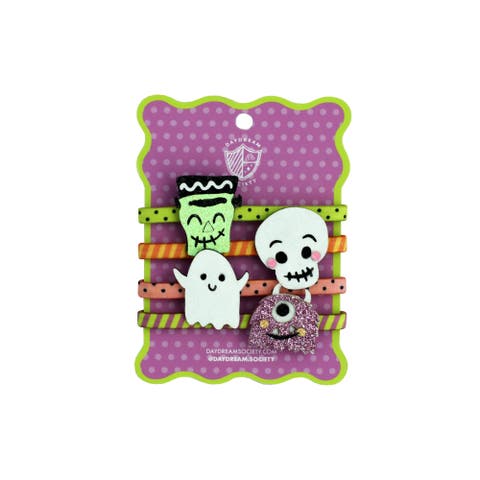 Monster Mash Monster Crew Embellished Halloween Hair Tie Set