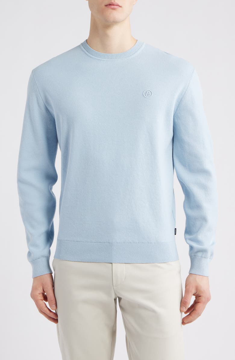 BOSS Barco Logo Embroidered Sweater, Main, color, 