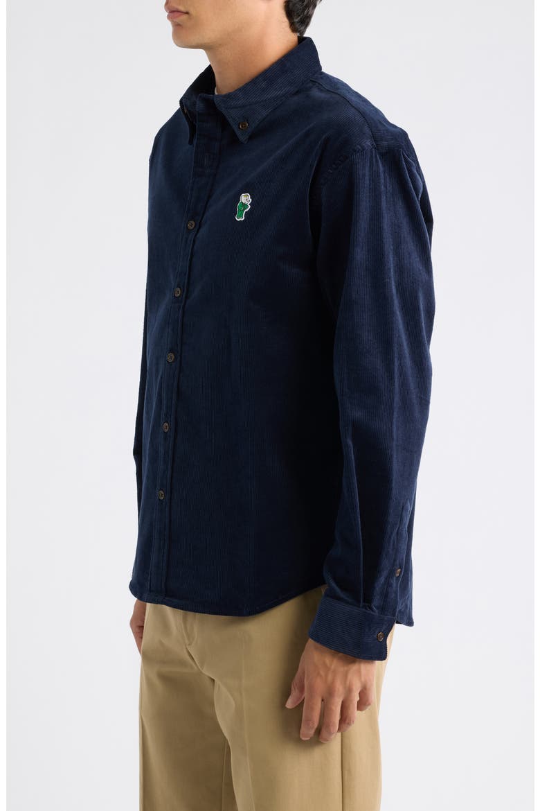 Franklin Relaxed Babar Corduroy Shirt, Alternate, color, NAVY