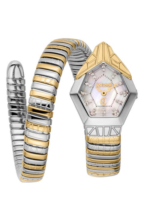 Snake Bracelet Watch, 23mm x 32.5mm