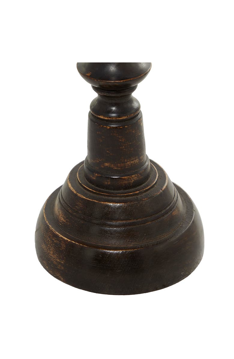 SONOMA SAGE HOME Wooden Candle Holder - Set of 3, Alternate, color, Black