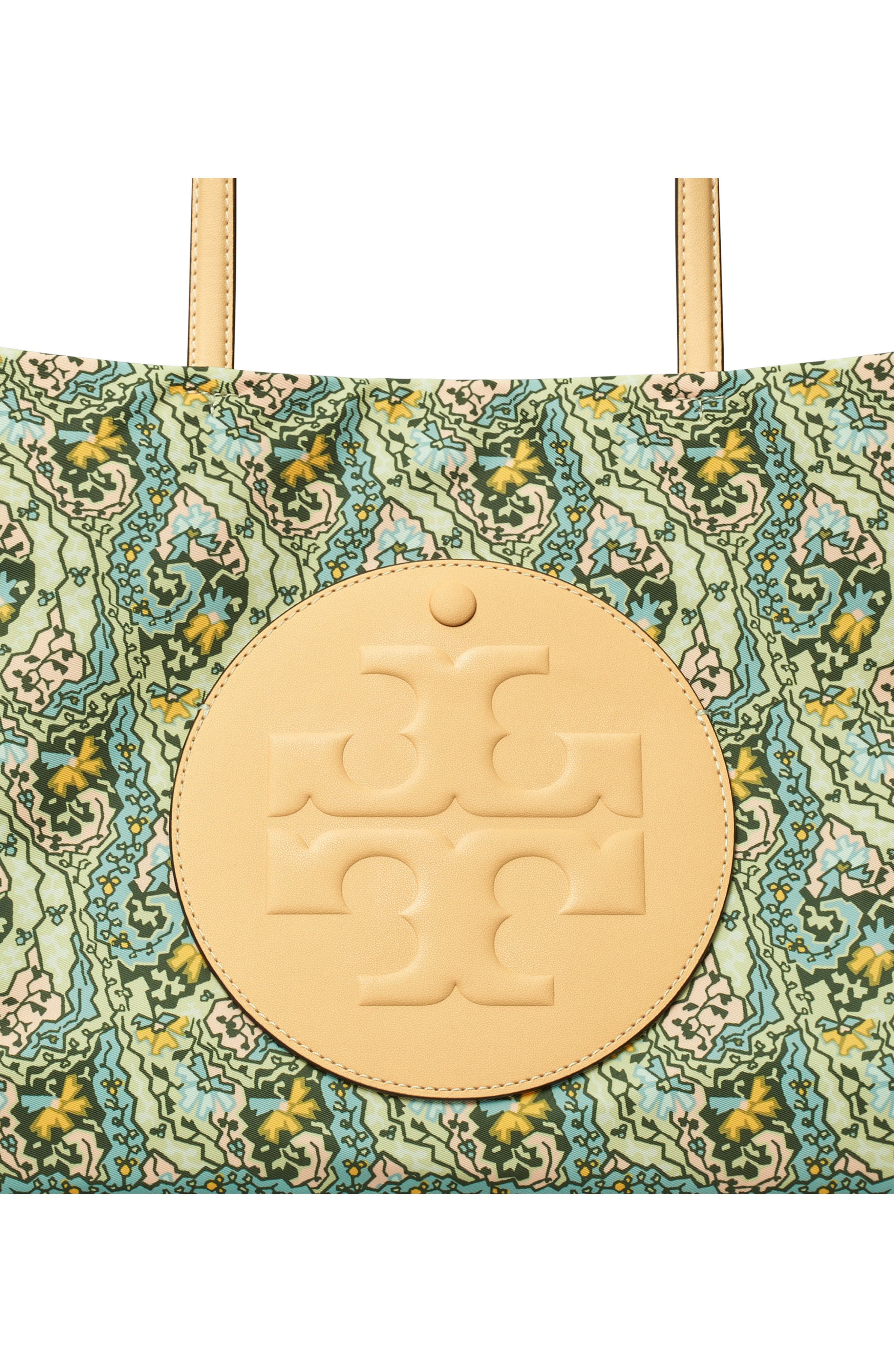 Tory Burch Small Ella Print Tote, Alternate, color, Blue Dream Paisley