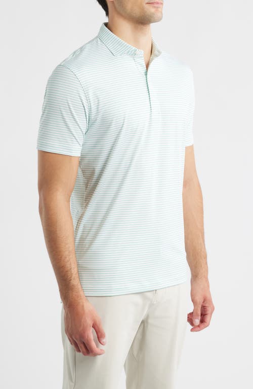 Johnnie-o Michael Stripe Performance Golf Polo In Multi