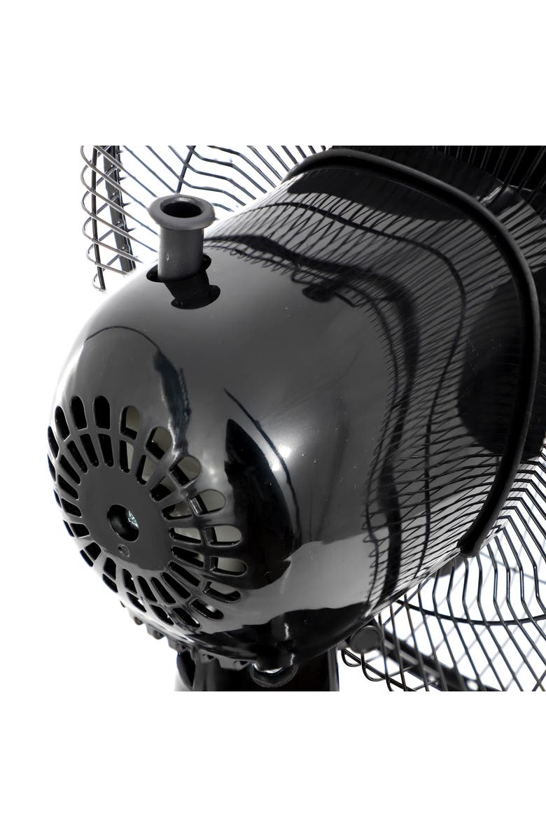 Impress 12 Inch 3 Speed Oscillating Table Fan, Alternate, color, Black