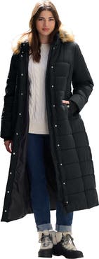 Roaman's Plus Size Maxi Length Puffer Coat