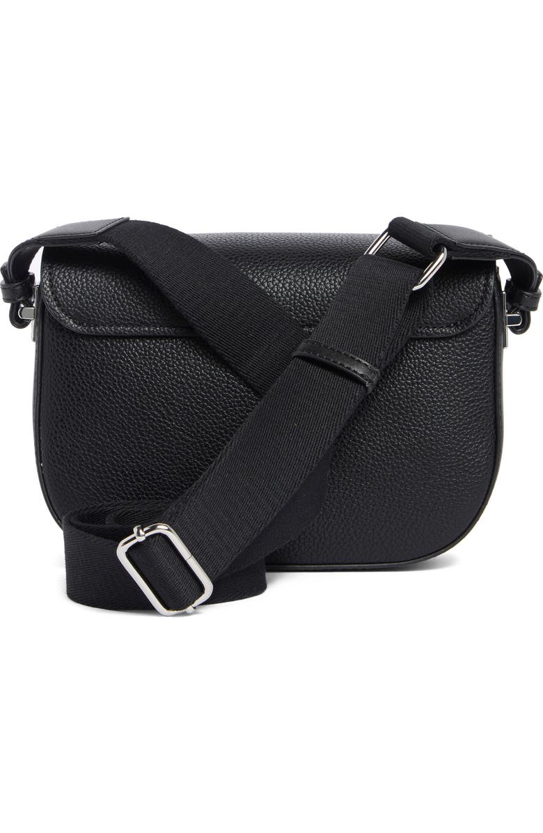 Calvin Klein Evee Crossbody Bag, Alternate, color, Black/ Silver