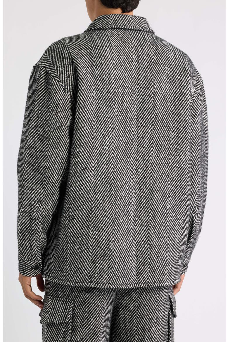 Herringbone Over Shirt, Alternate, color, BLACK