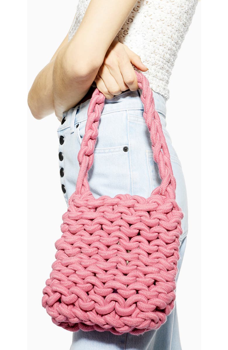 Topshop Seattle Rope Tote Bag, Alternate, color,