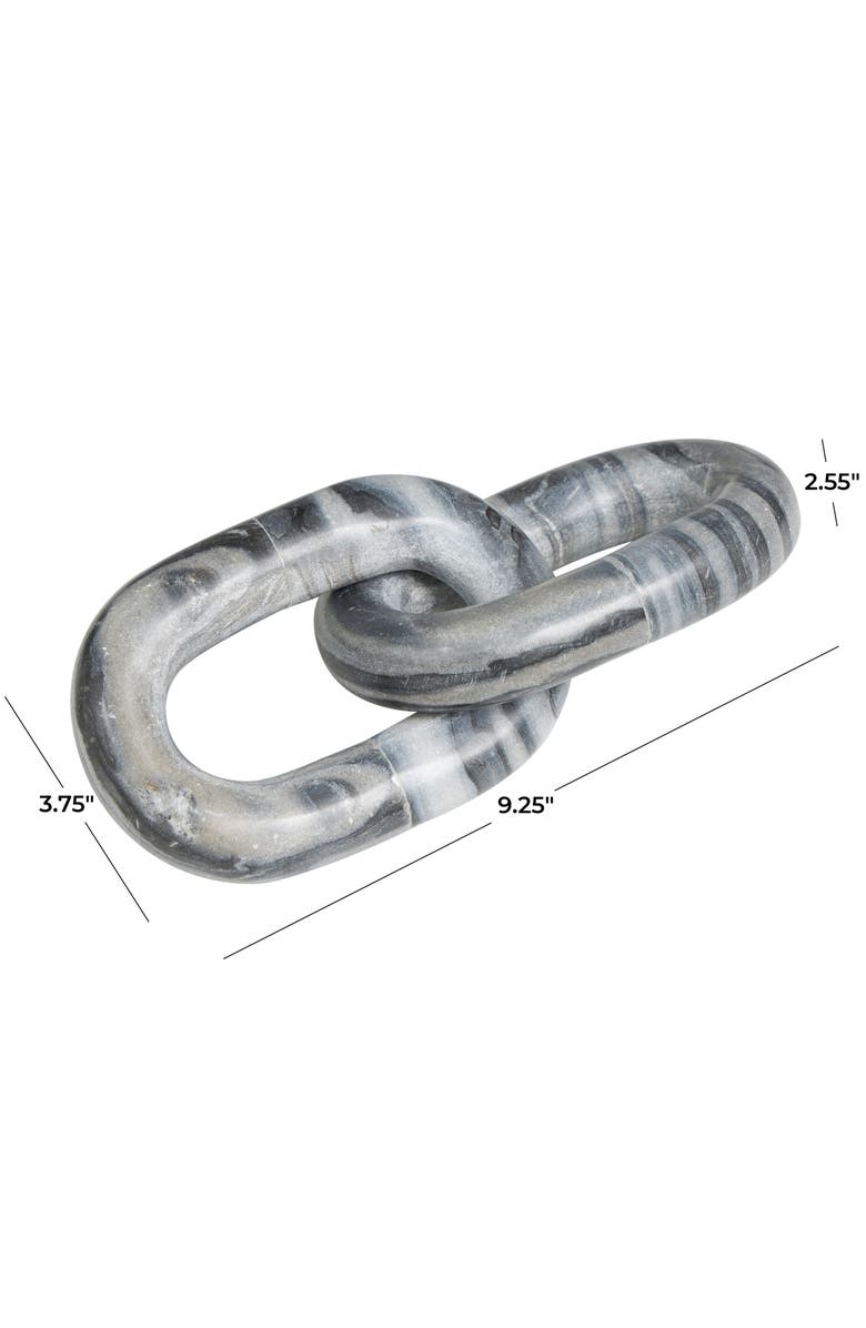 VIVIAN LUNE HOME Marble Chain Sculpture, Alternate, color,