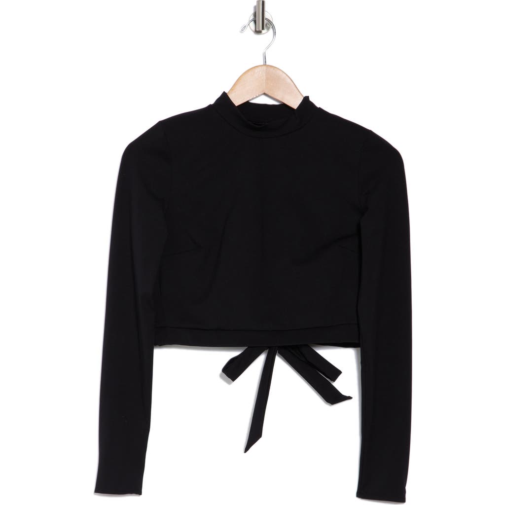 Shop Vitamin A ® Cleo Long Sleeve Crop Rashguard In Black