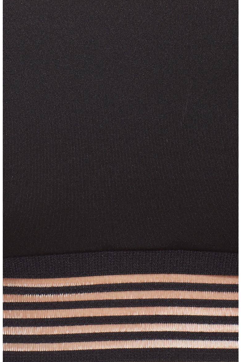 Crossback Sport Bikini Top, Alternate, color, BLACK