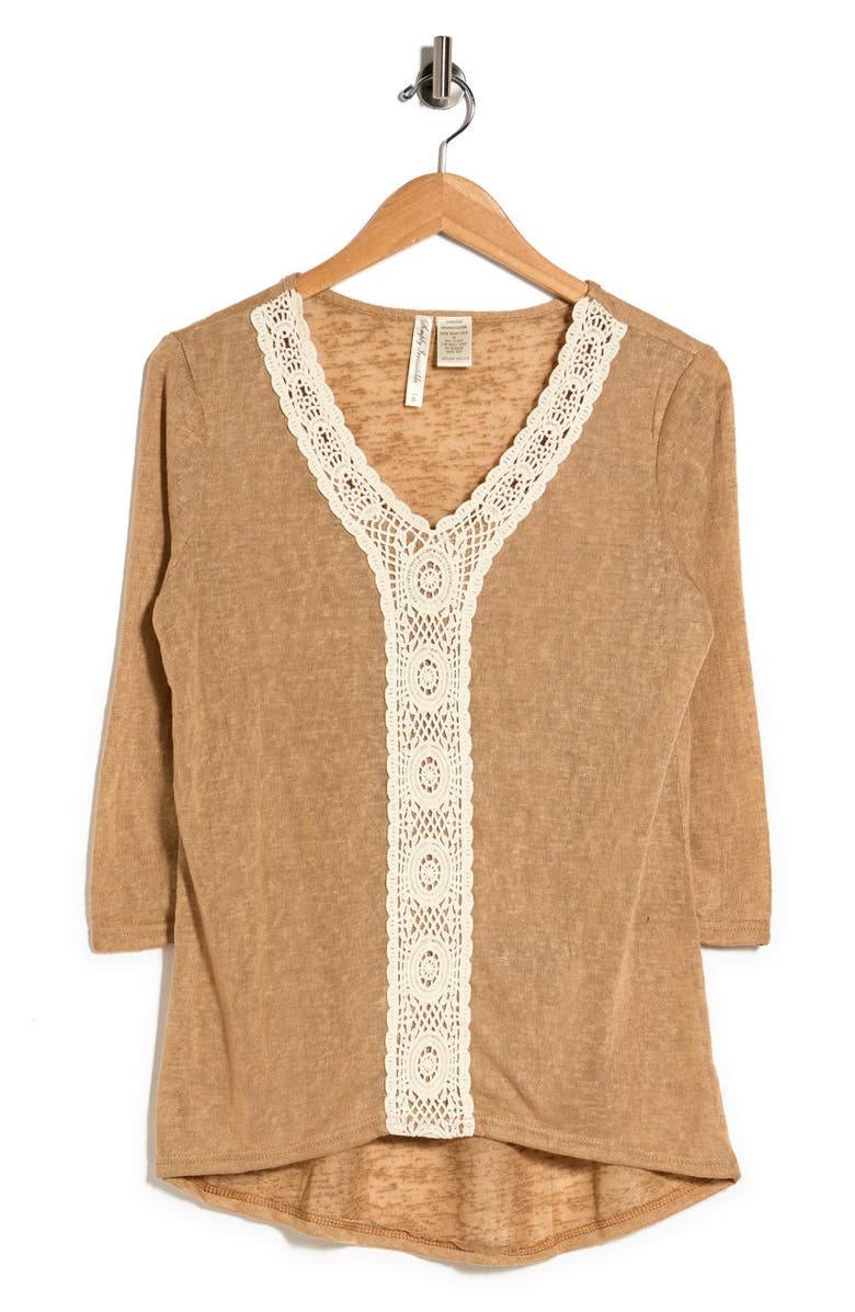 Forgotten Grace Crochet Lace Trim Tunic, Alternate, color, 