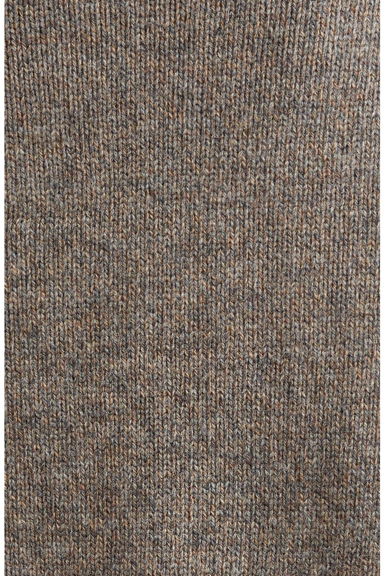 Marled Wool V-Neck Sweater, Alternate, color, GREY/ BROWN