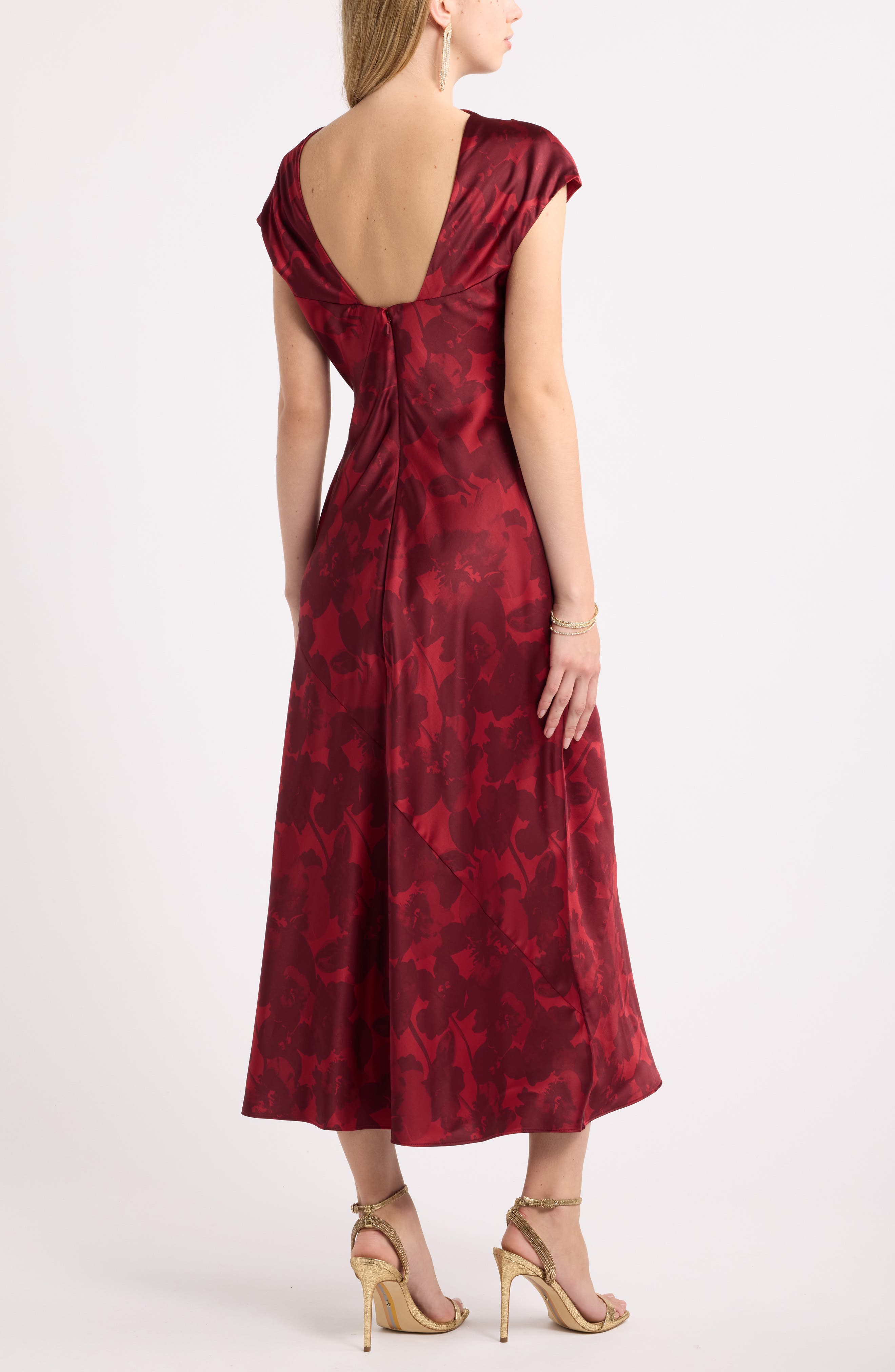Chelsea28 Cowl Neck Column Midi Dress (Women) | Nordstrom
