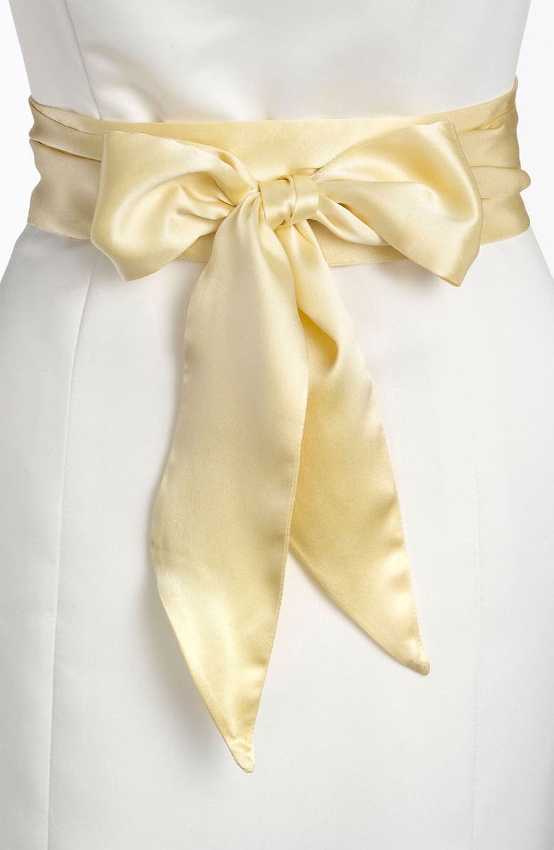 L. Erickson Silk Charmeuse Obi Sash, Main, color, 