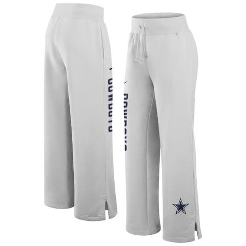 Women's Nike  Gray Dallas Cowboys Primetime Phoenix Fleece Wide-Leg Sweatpants