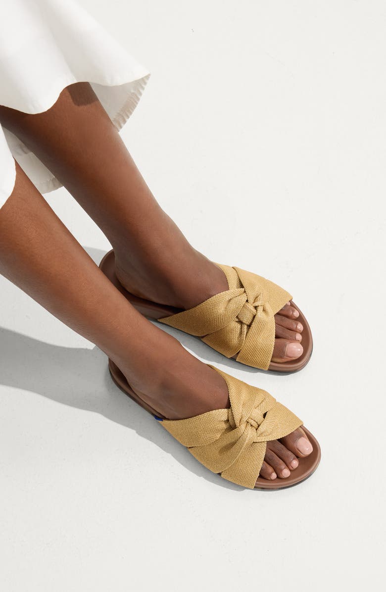 Rothy's The Twist Slide Sandal, Alternate, color, Golden Sun