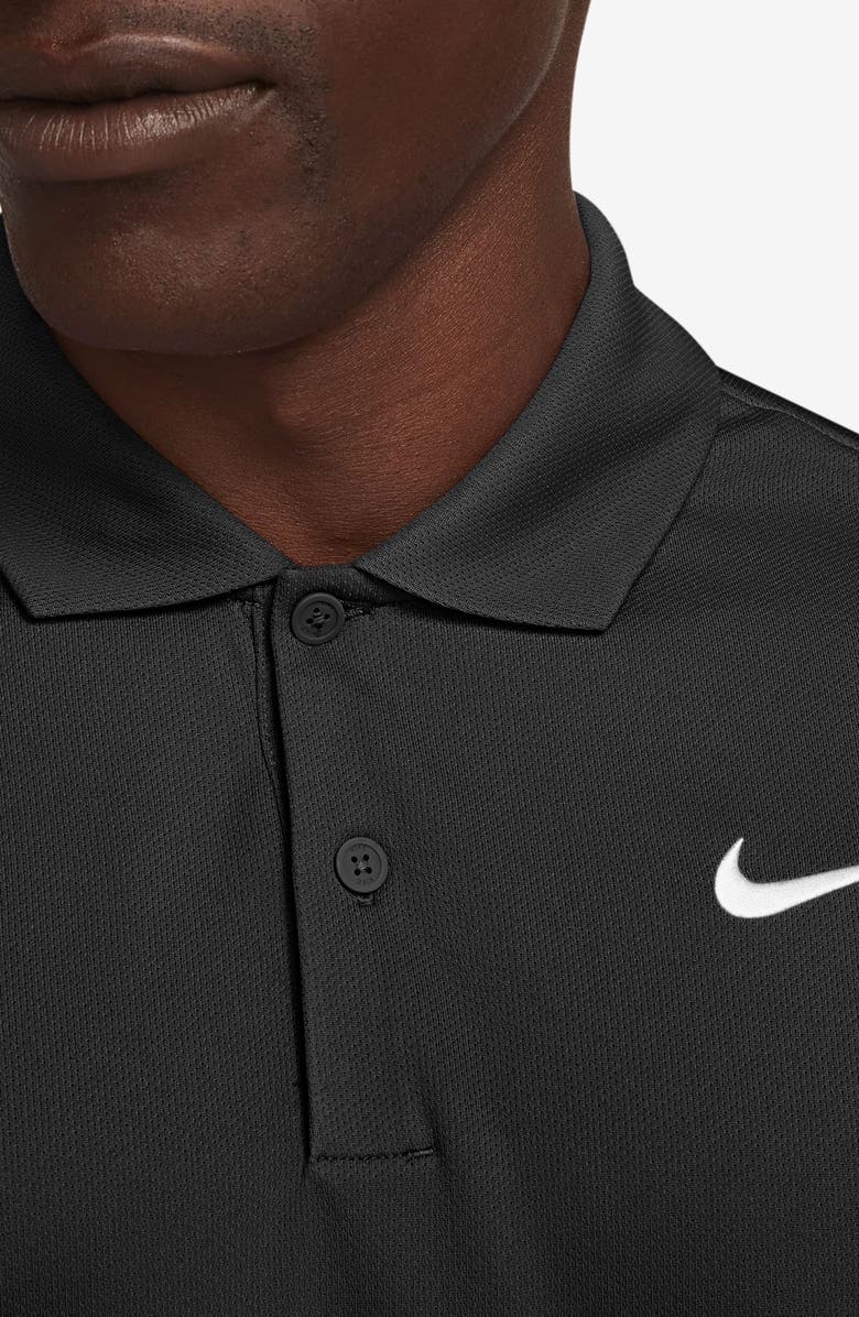 Nike Core Dri-FIT Polo, Alternate, color, Black/ White