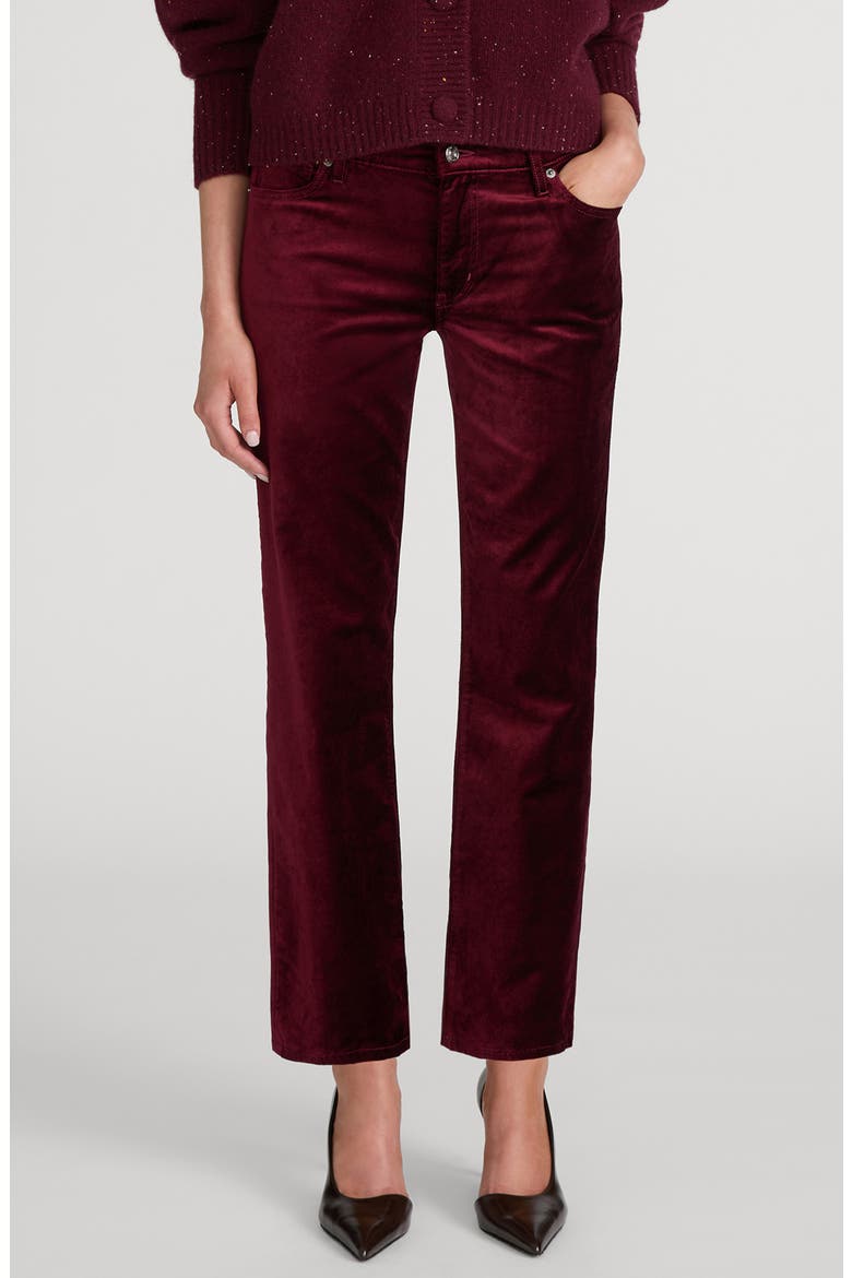 The Velvet Cigarette Pants, Main, color, DEEP GARNET