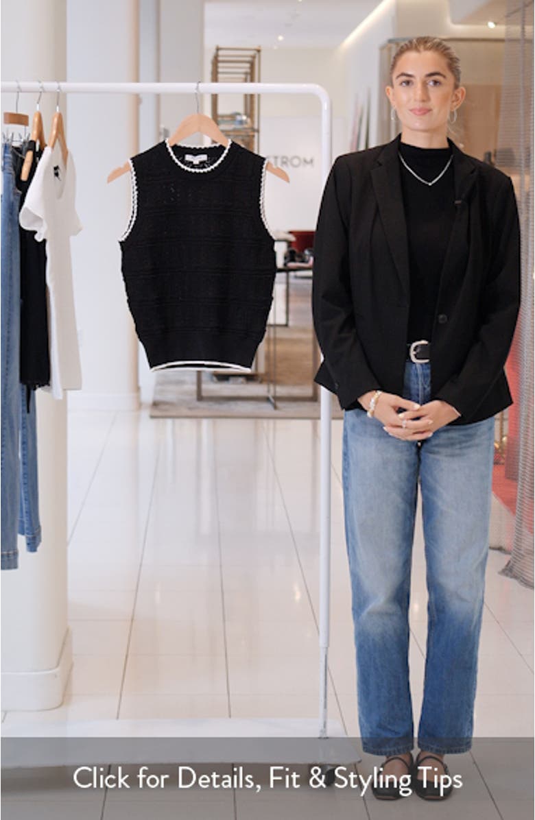 Mixed Stitch Sleeveless Sweater, sales video thumbnail