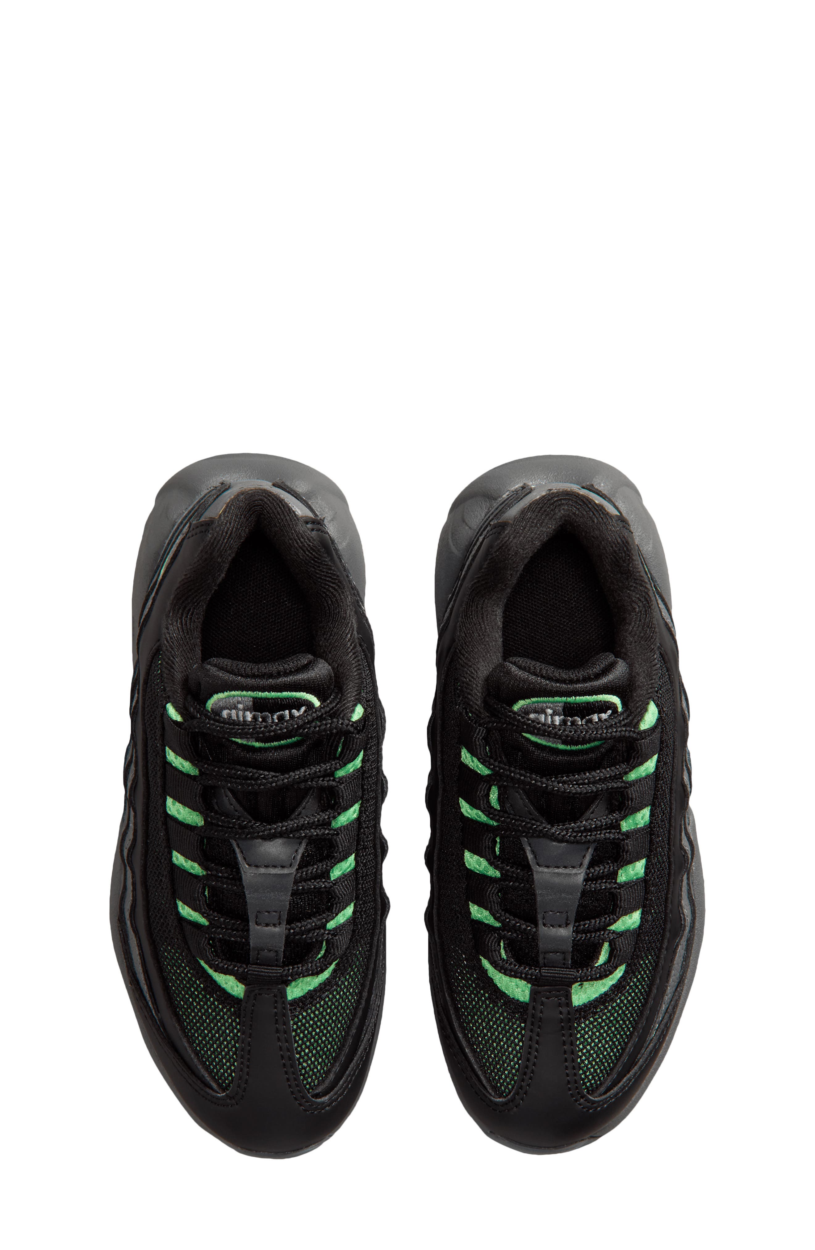 Kids' Air Max 95 Sneaker, Alternate, color, BLACK/ GREY/ IRON/ GREEN