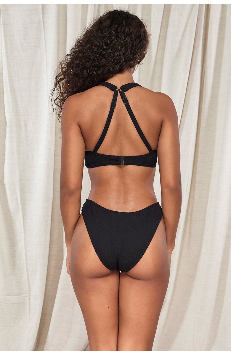 Pacifica by Sunsets Mirabella Bikini Swimsuit Top - F Cup, Alternate, color, Black Pacifica