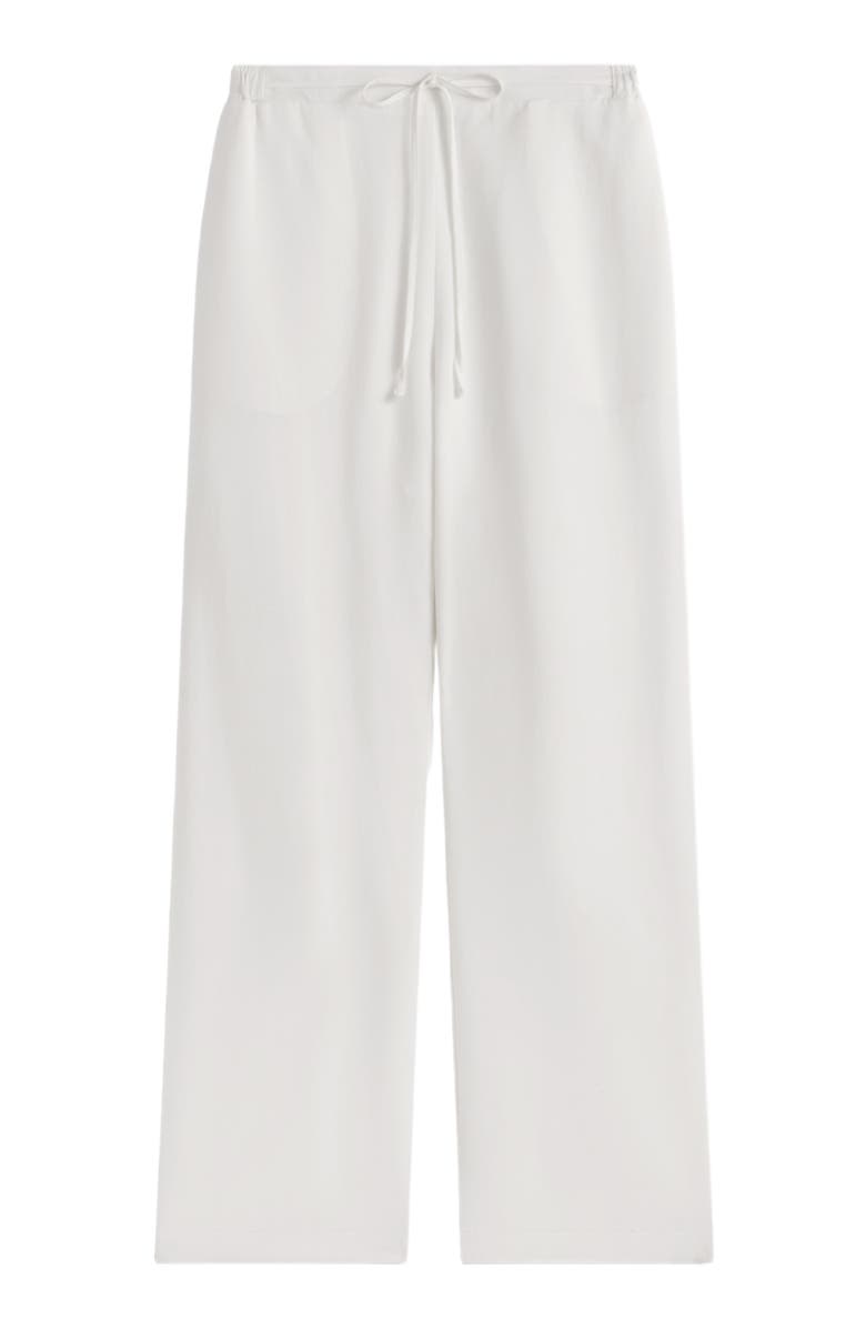 Almina Concept Front Tie Linen Pants, Alternate, color, White