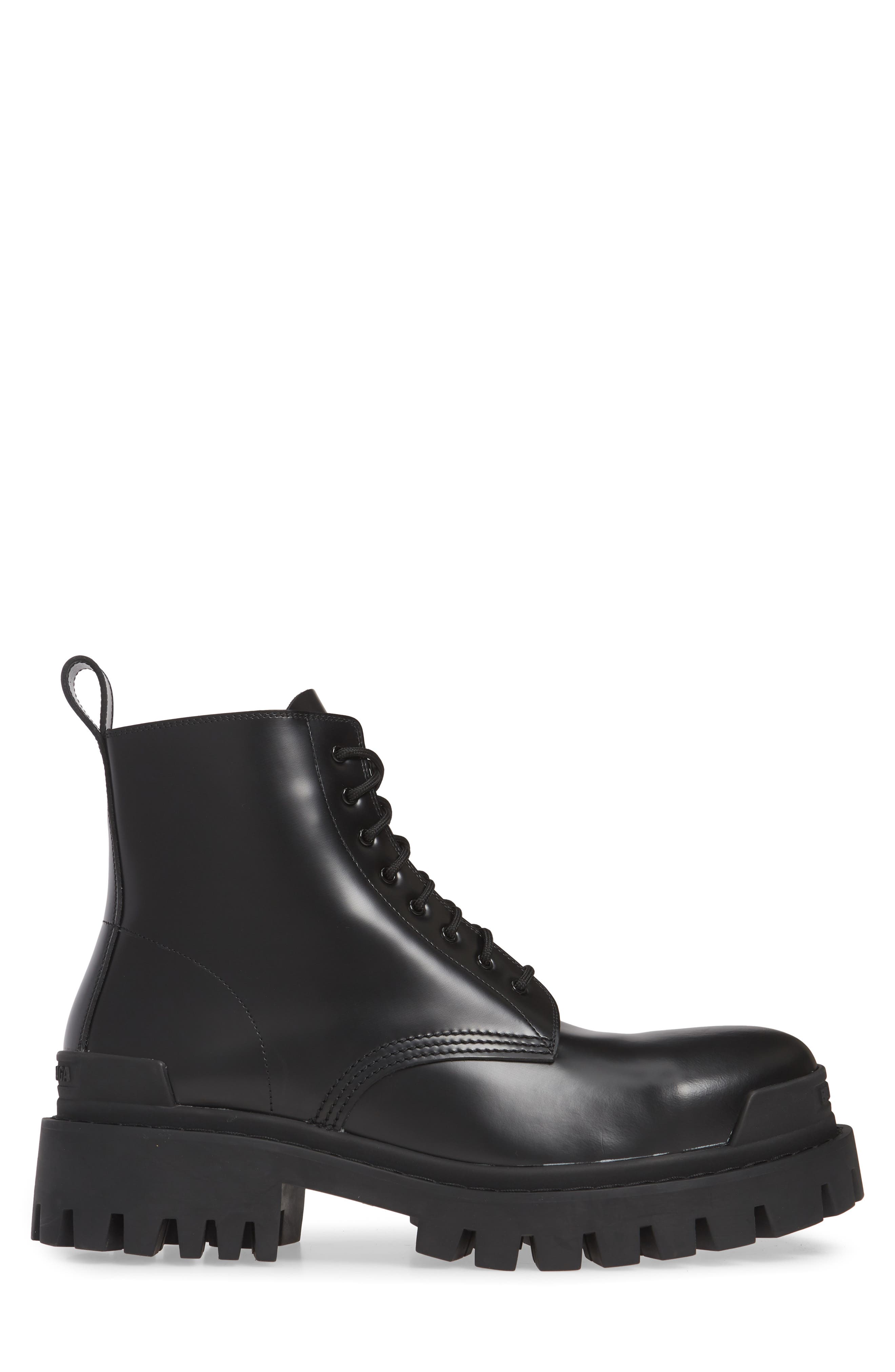Balenciaga Strike Plain Toe Boot, Alternate, color, 