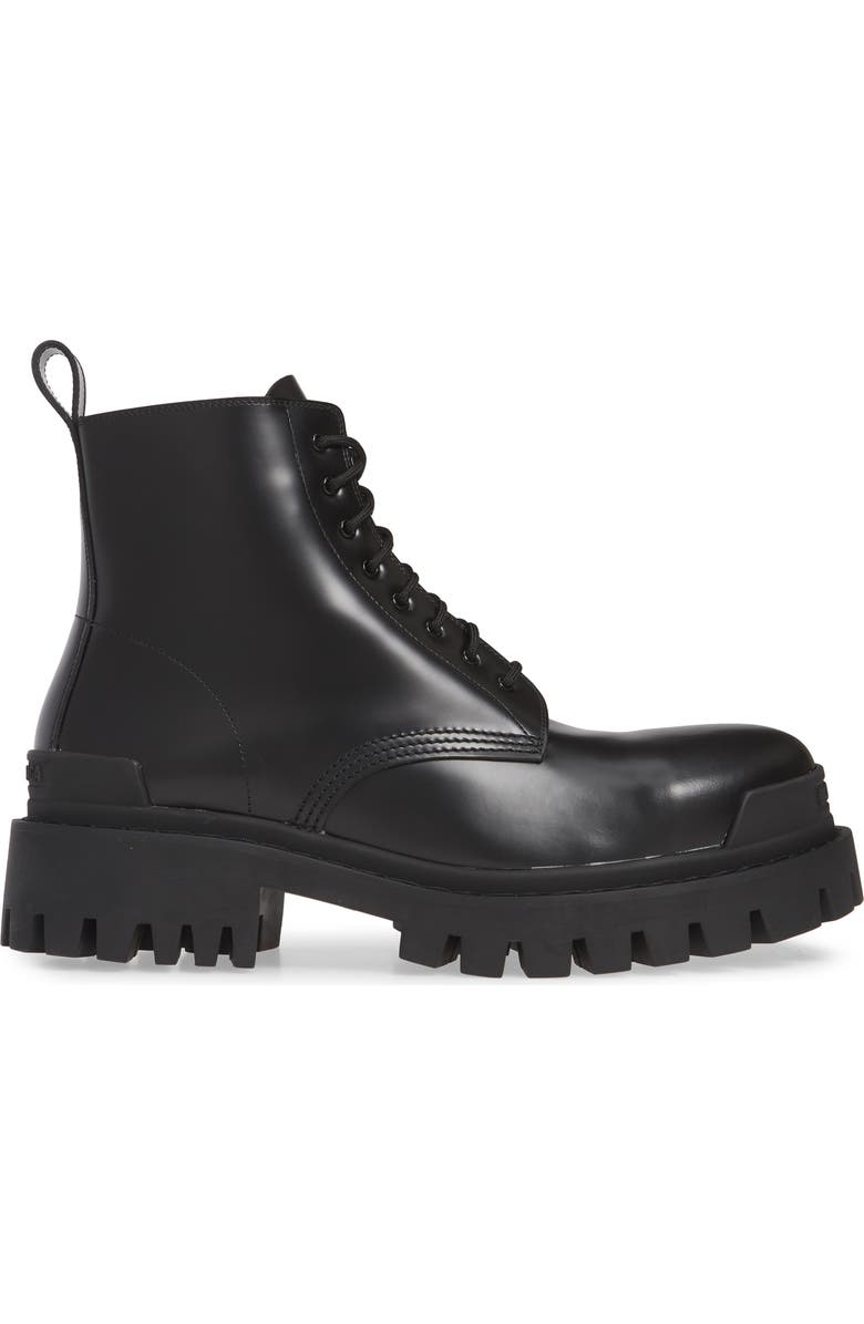 Balenciaga Strike Plain Toe Boot, Alternate, color,