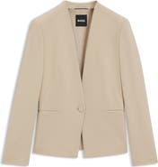 BOSS Jemma Collarless Jacket