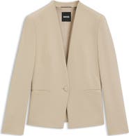 BOSS Jemma Collarless Jacket