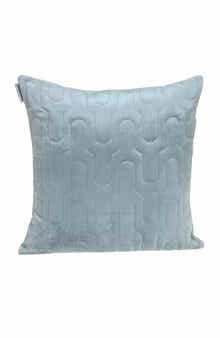 PARKLAND COLLECTION Basil Quilted Velvet Throw Pillow