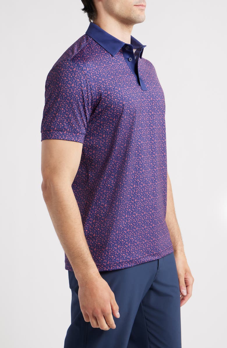 Mizzen+Main Versa Trim Fit Golf Polo, Alternate, color, Set Sail Floral