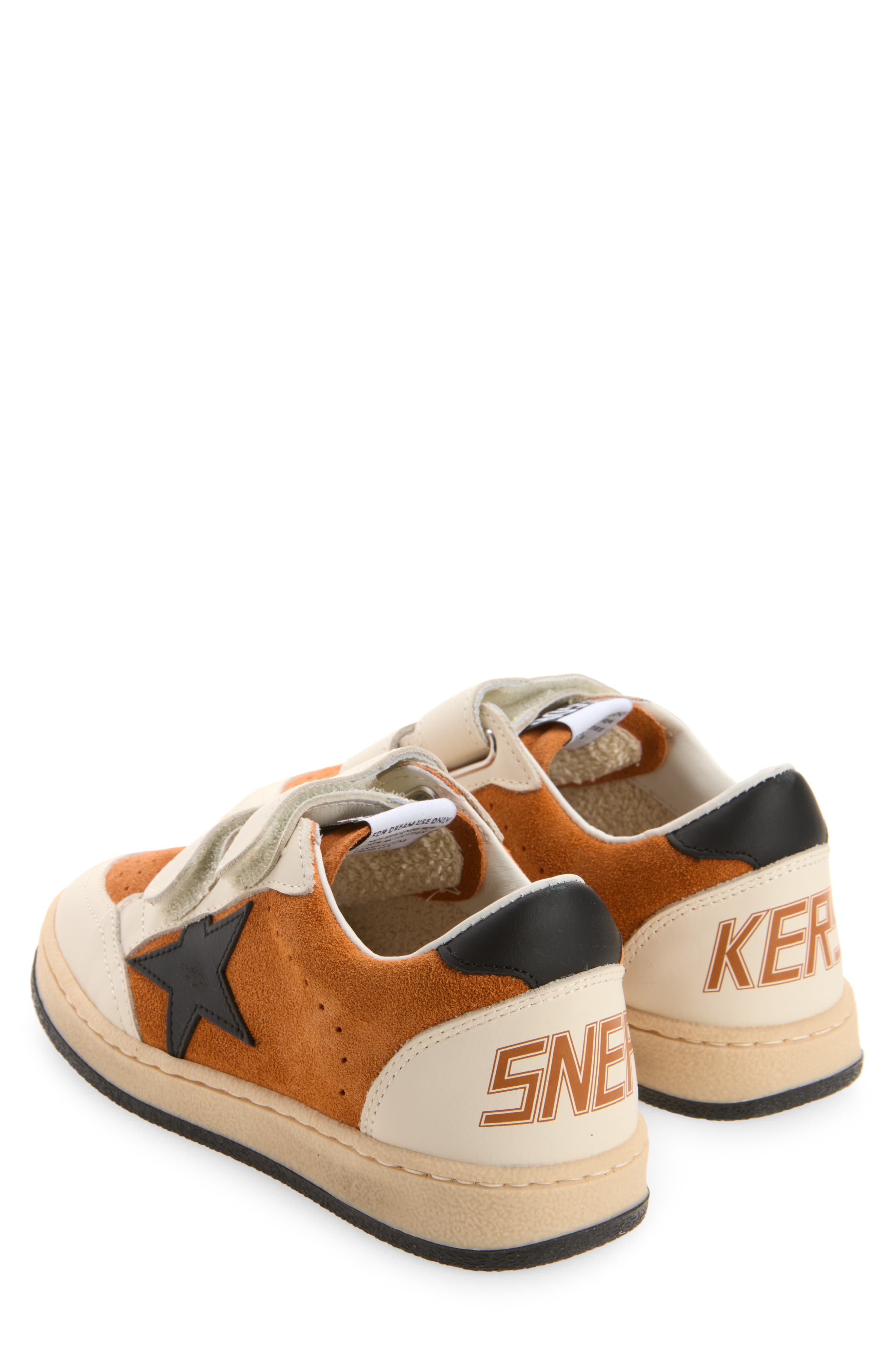 Kids' Ball Star Sneaker, Alternate, color, RUST/ BLACK/ CREAM