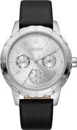DKNY Active Multifunction Leather Strap Watch, 38mm