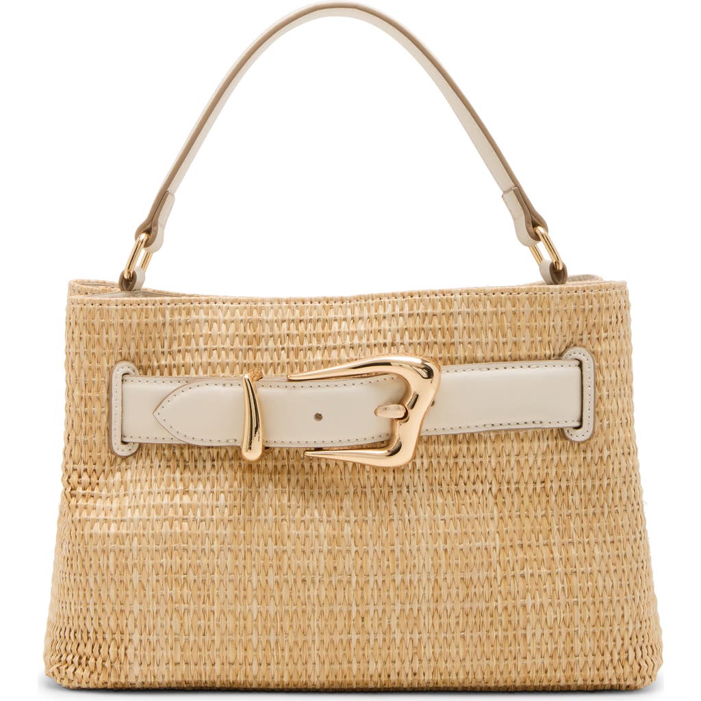 ANNE KLEIN ANNE KLEIN WOVEN STRAP TOP HANDLE SATCHEL