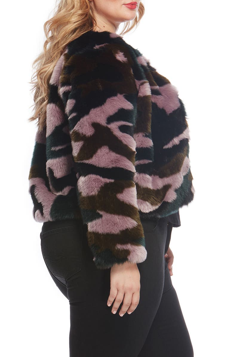 Rebel Wilson X Angels Faux Fur Jacket, Alternate, color, 