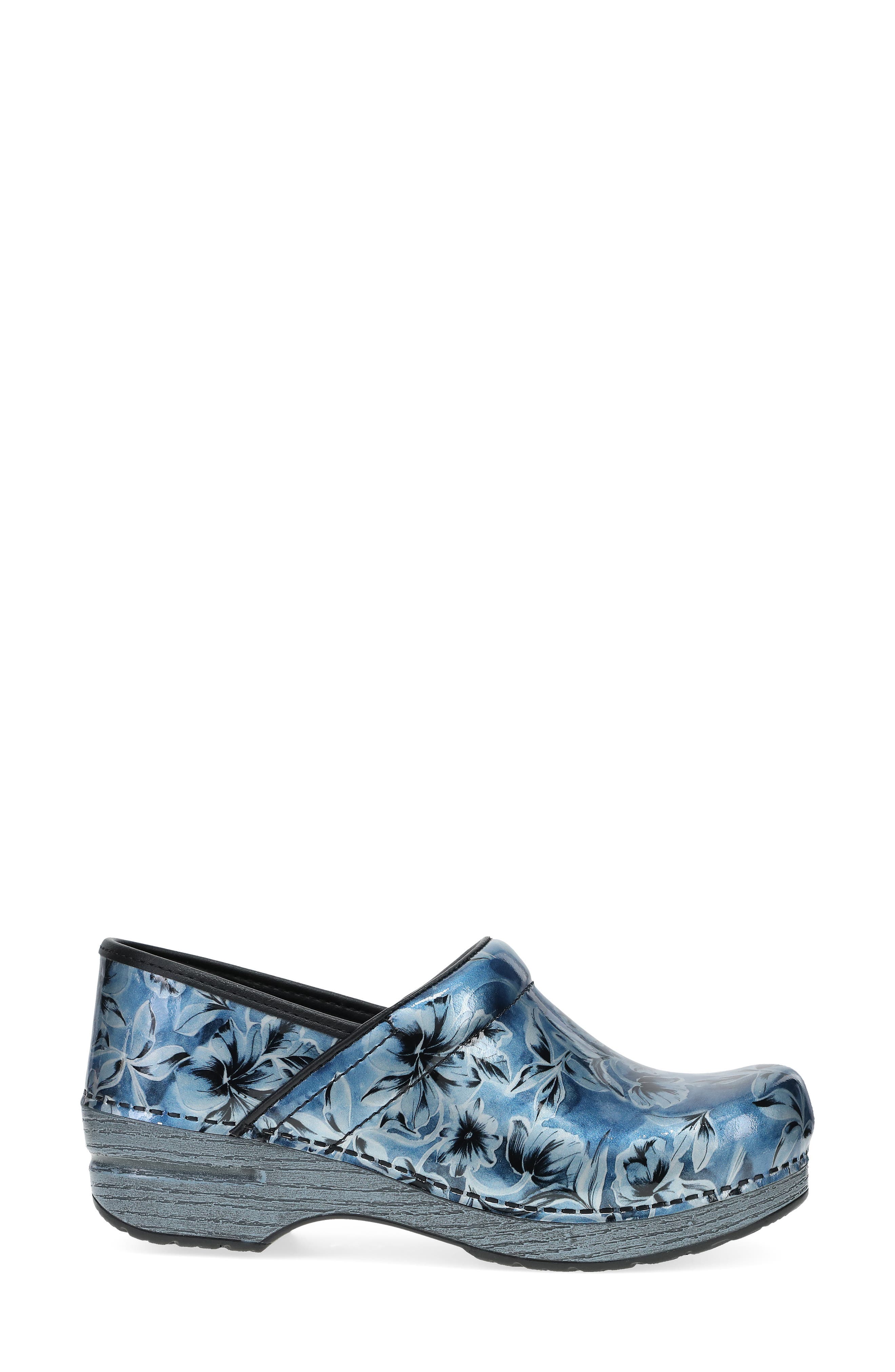 Dansko Professional Clog, Alternate, color, Blue Vine Patent