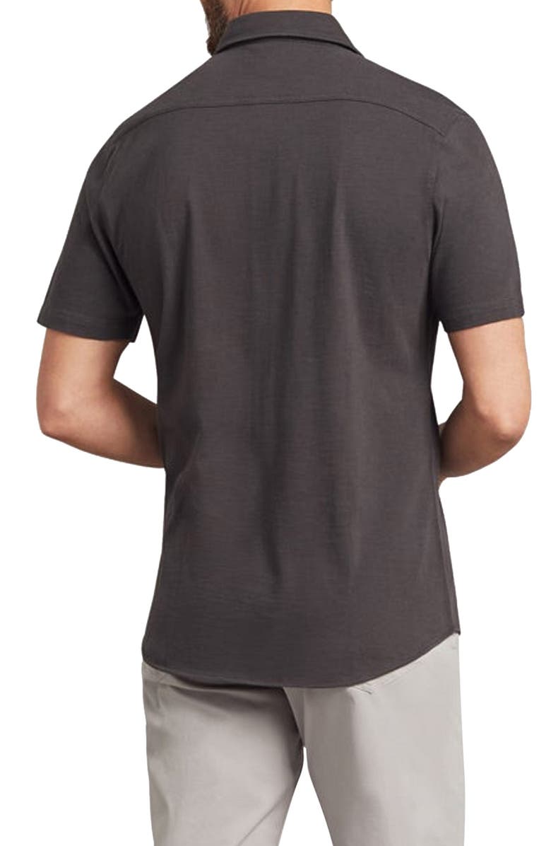 Faherty Knit Seasons Short Sleeve Button-Up Shirt, Alternate, color, 