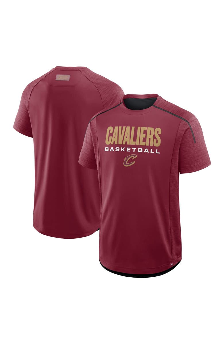 FANATICS Men's Fanatics Wine Cleveland Cavaliers Inbound Pass Play Practice T-Shirt, Main, color, Wine