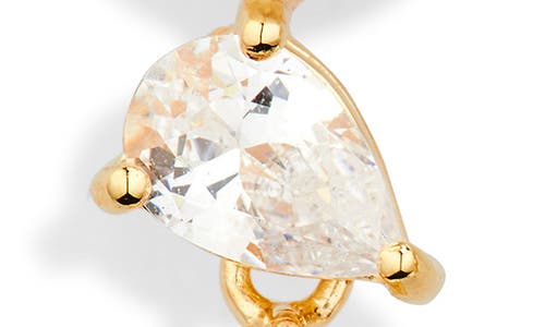 Completedworks Cubic Zirconia & Freshwater Pearl Drop Earrings In 18ct Gold Plated