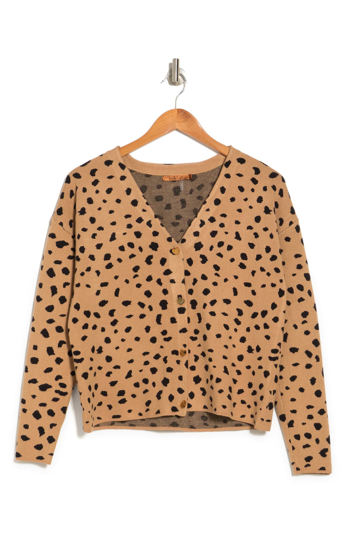 Belldini Leopard Print Button Front Cardigan (Women) | Nordstromrack