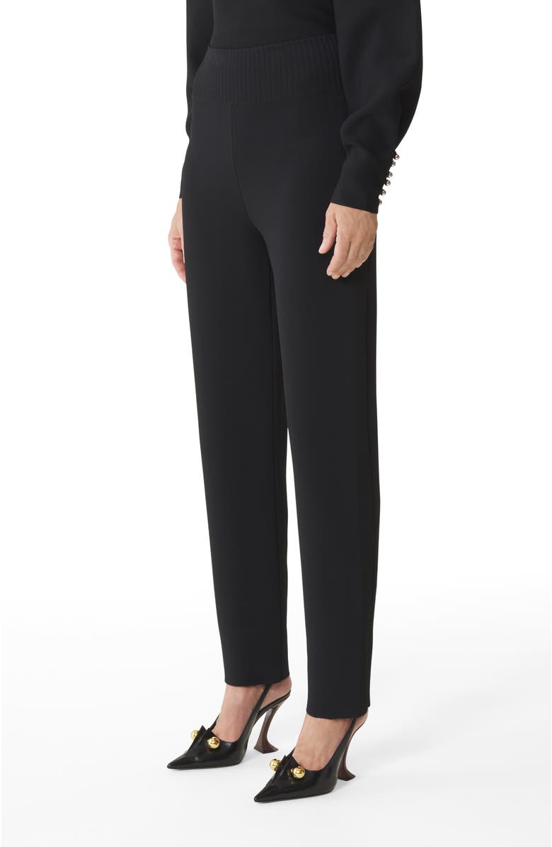 Lanvin Black Viscose Leggings, Alternate, color, Black