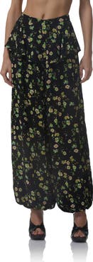 AFRM Graciela Floral Ankle Wide Leg Pants
