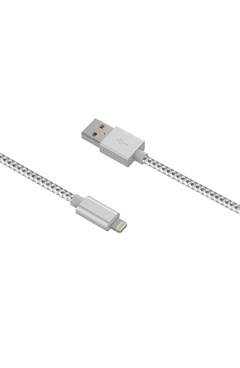 The Posh Tech 3-Pack MFI Lightning Cables, Alternate, color, Silver