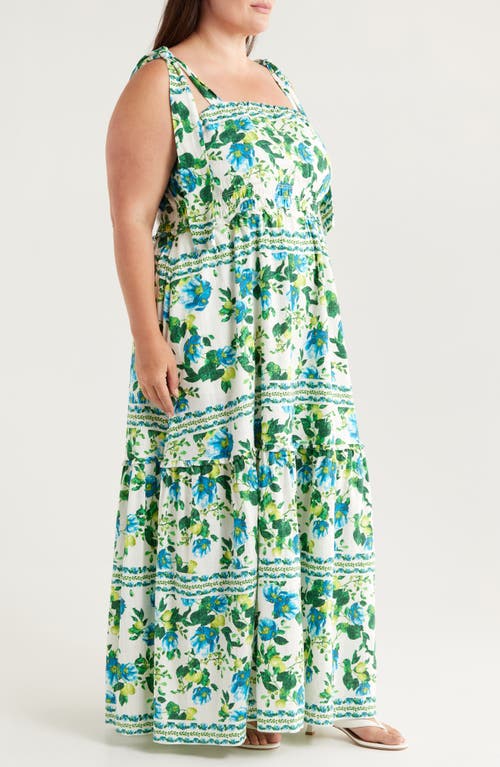 Chelsea28 Floral Print Tie Strap Maxi Sundress