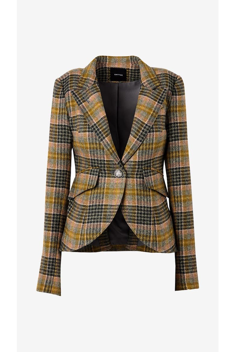 One Button Blazer, Alternate, color, Rose Multi