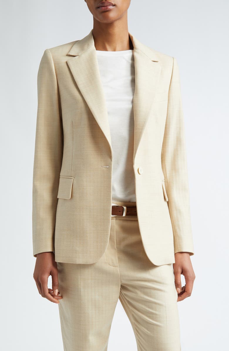 Eleventy Herringbone Stretch Wool Blazer, Main, color,